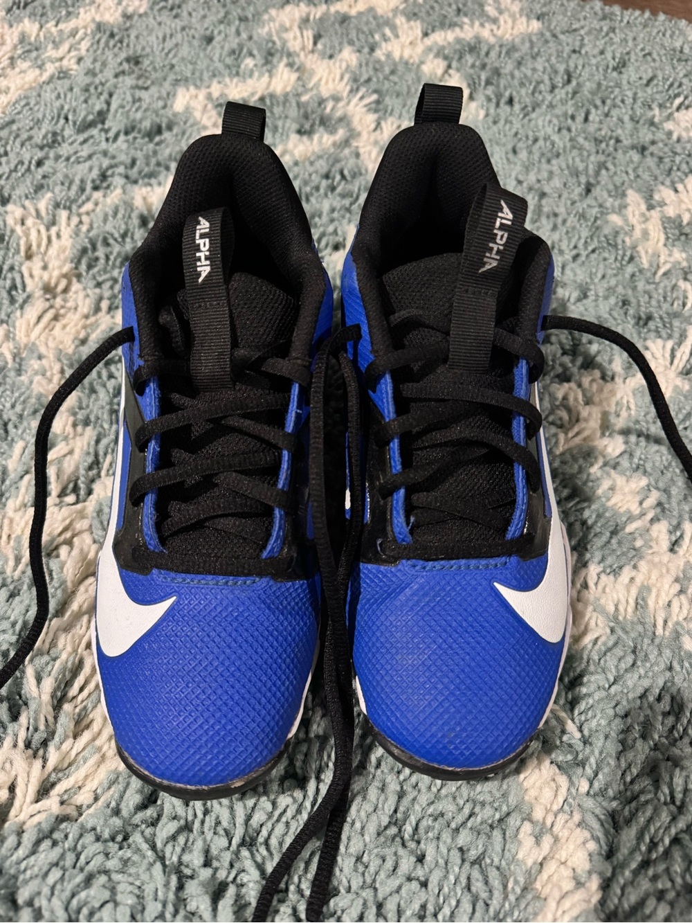 Nike Kids Royal Blue, Black and White Football Cleats